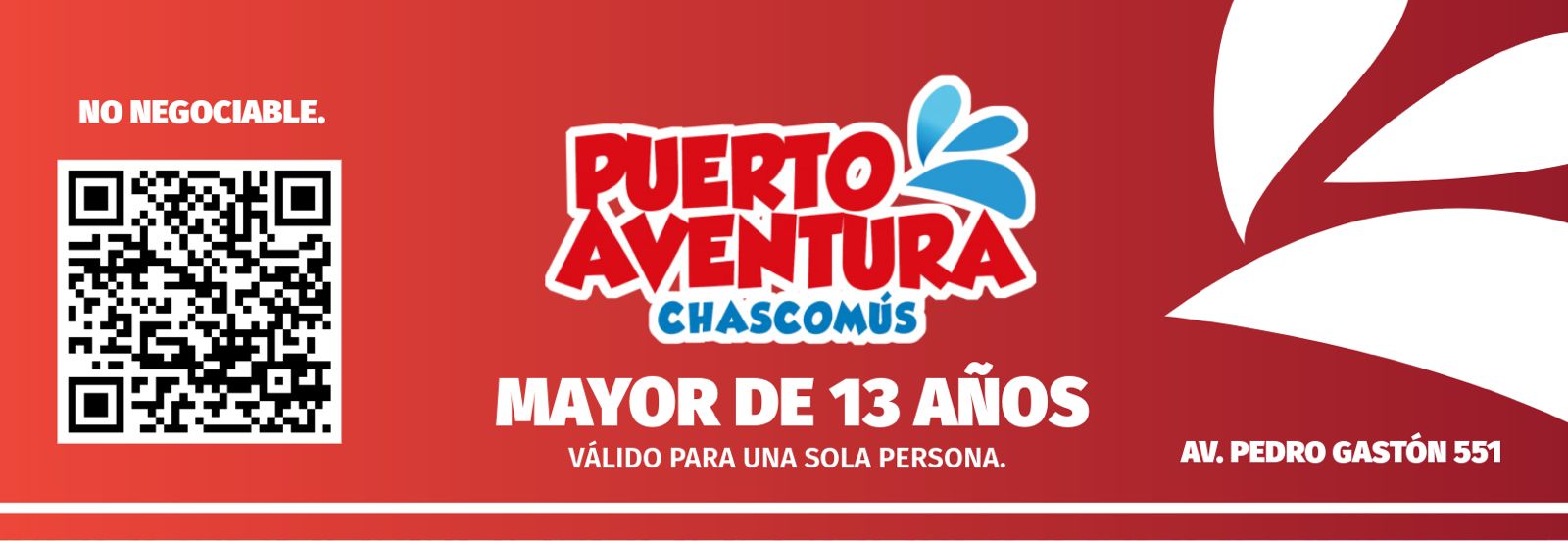 Entrada mayores 13 años